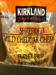 (image for) Shredded Mild Cheddar Cheese 2/2.5lb AF Req